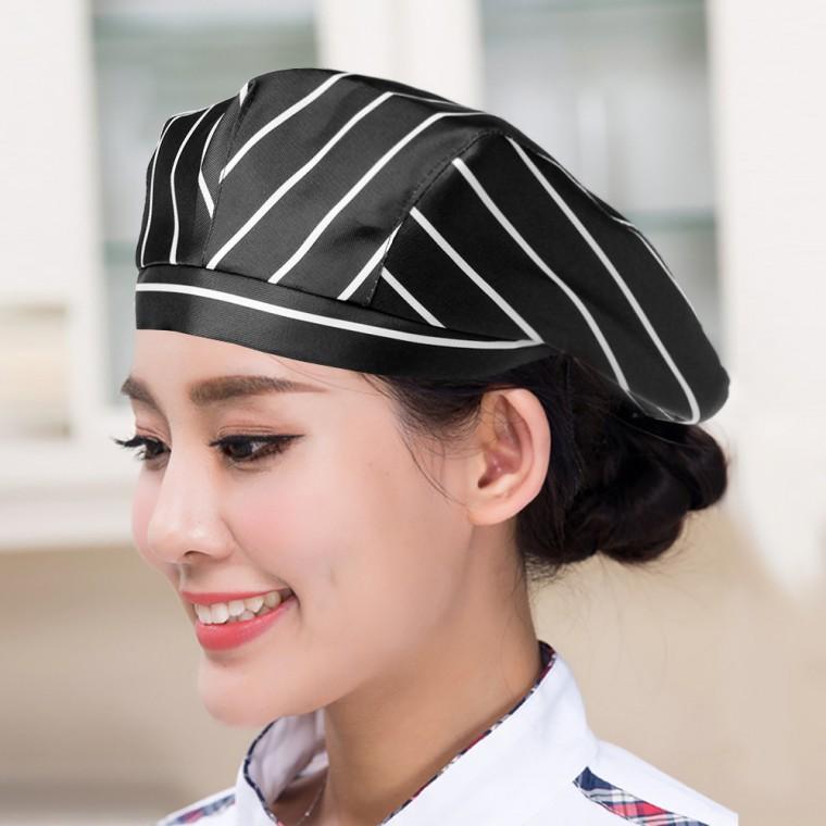 EAS 유니폼 베레모 주방모자(블랙+화이트)