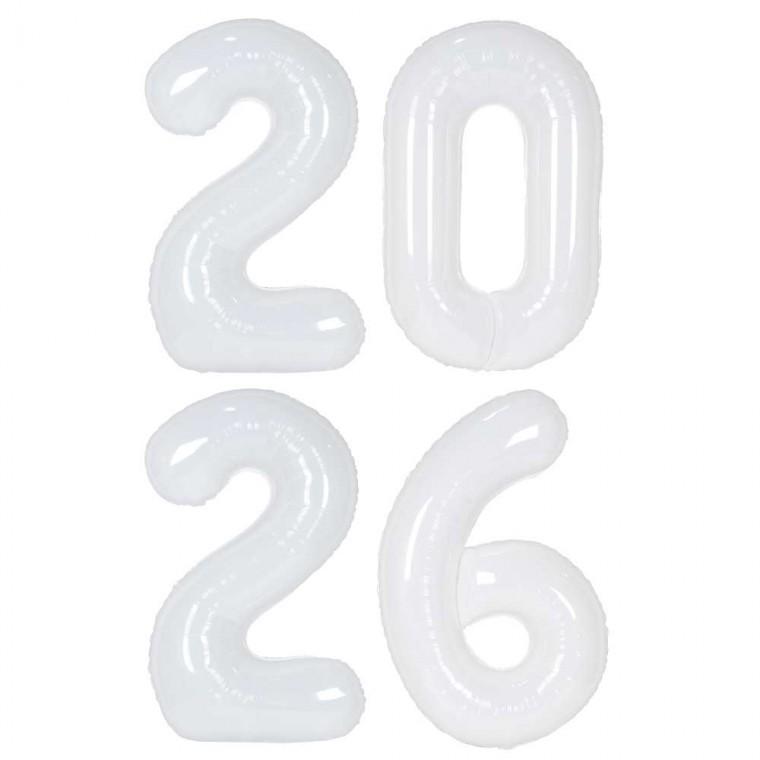 숫자은박풍선(대)화이트2026패키지