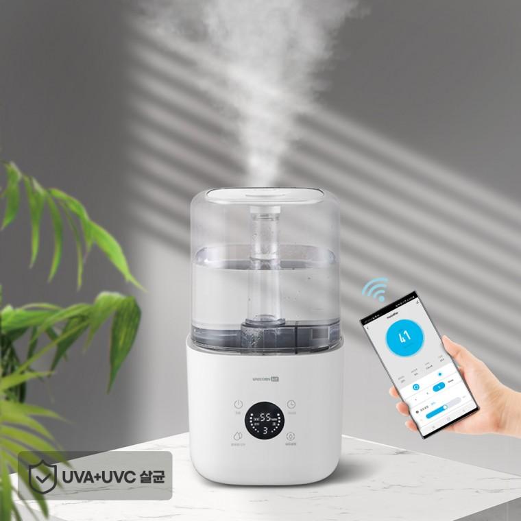 유니콘 4.5L 대용량 똑똑한 스마트 IOT UV 살균 초음파 가습기 TL-HM45V