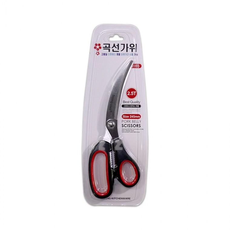 세종쿡 곡선가위-T/주방가위/멀티가위/삼겹살/식당가위/커팅도구/부엌/요리용품/조리가위/음식가위/호두까