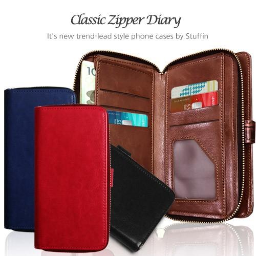 스터핀 클래식 지퍼 다이어리 갤럭시S22 S901