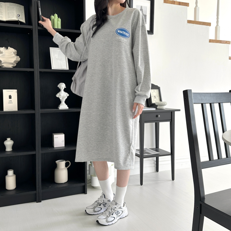 벨라마마 수유가능 롱 빅사이즈 원피스 사계절용 임부복