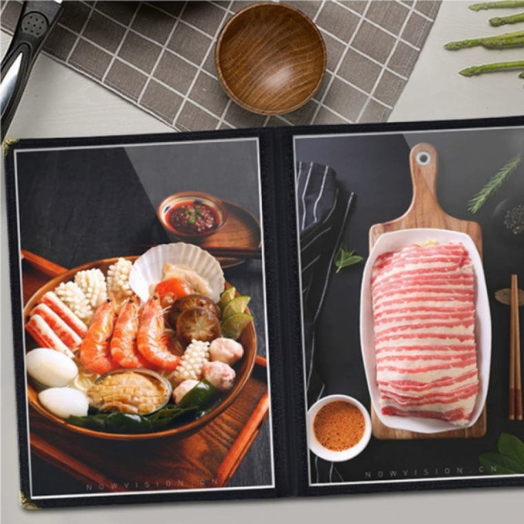 투명 메뉴판 A4 바인더 카페 식당 클립보드 6페이지