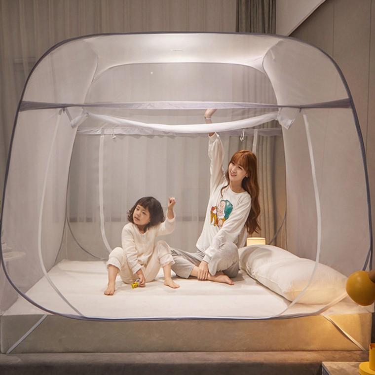 스퀘어 돔 원터치 모기장 방충망 침대모기장 모기장텐트 대형모기장 사각모기장 접이식모기장 휴대용모기장