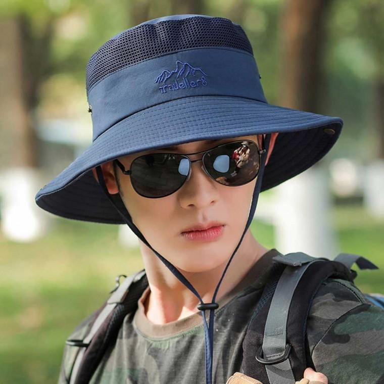가능 모자 여름 등산용 메쉬 선캡 머리 남성 끈조절