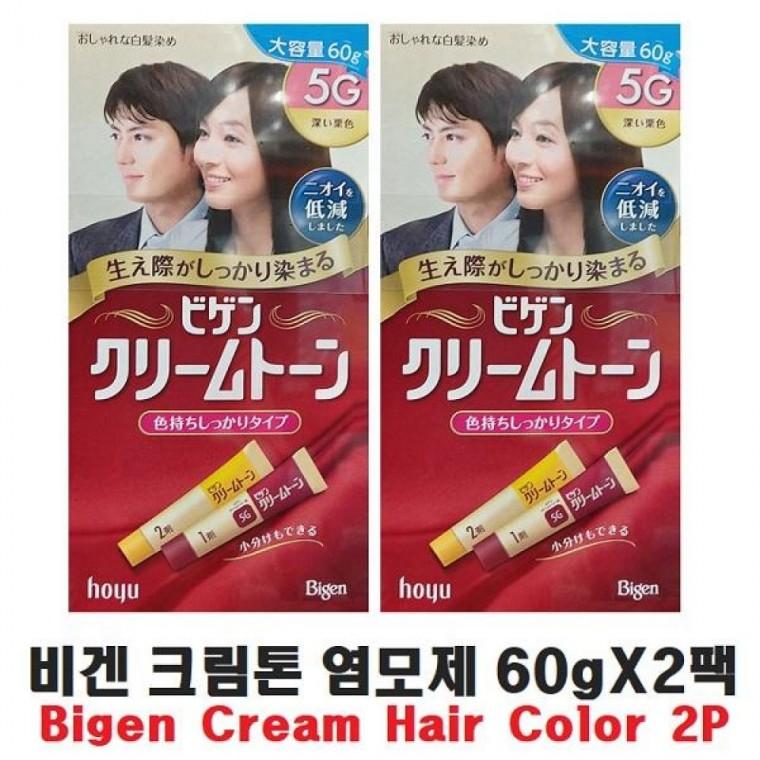 co 비겐 크림톤 염모제 60g s2팩 염색약 헤어케어