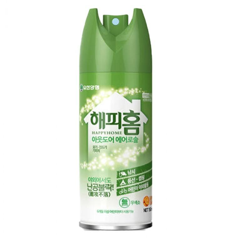 해피홈 아웃도어 에어로솔 150ml 모기 진드기 기피제
