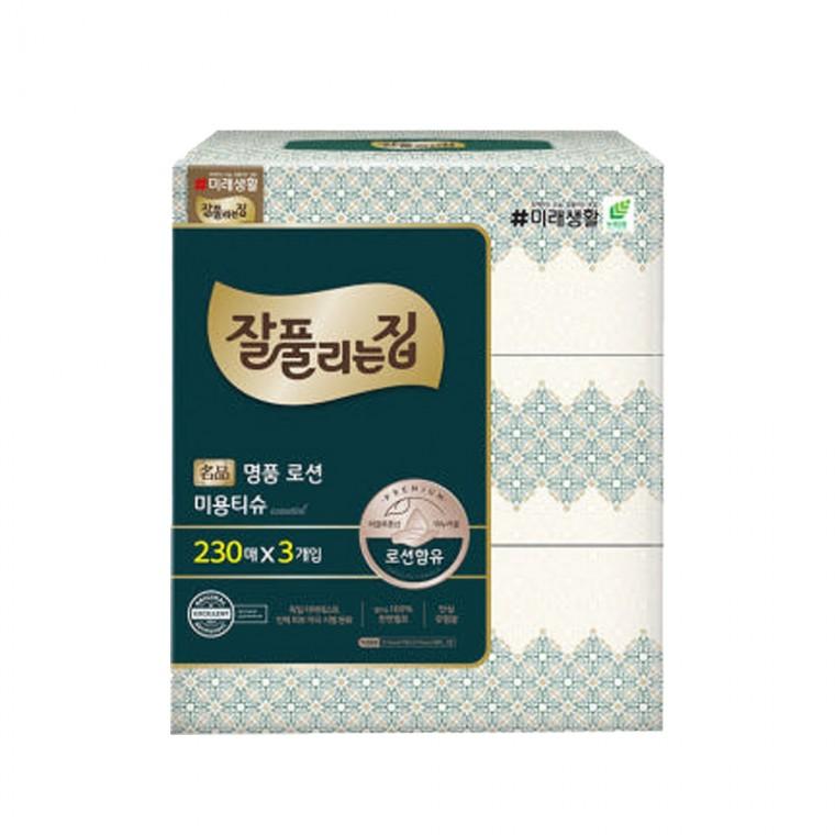 잘풀리는집 로션 미용티슈 각티슈 230매x3입
