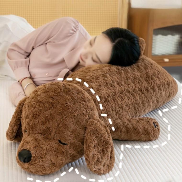 bookaz 뽀글뽀글 부클 댕댕이 강아지 바디필로우 인형 쿠션 베개 (100cm)