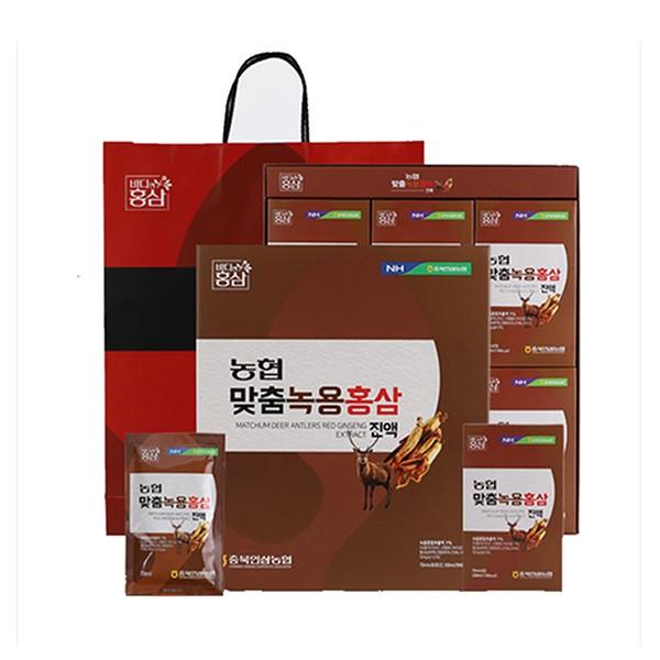맞춤녹용홍삼진액 / 지리산 마천 농협 70ml x 30포/당일배송