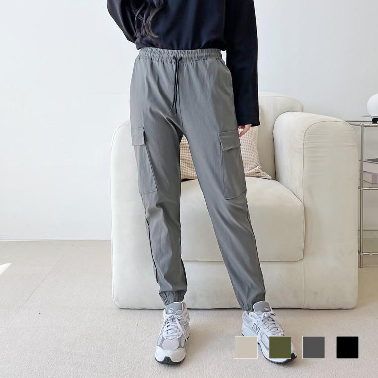 조거바지 조거팬츠 테이스 여자 스판 카고 조거 바지 SD-220984