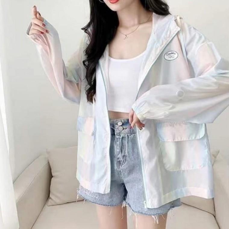 바람막이 양털자켓 파스텔 그라데이션 바람막이 URD-350
