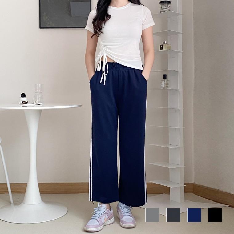 일자 와이드팬츠 페일라 면 2선 일자 팬츠 SD-230465