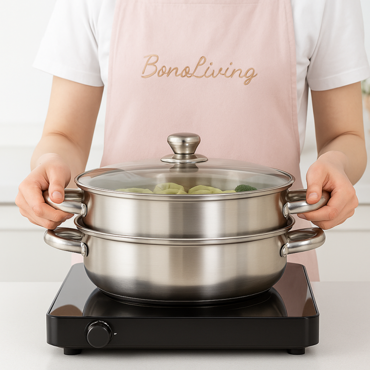 인덕션냄비 2단 찜솥 28cm 찜통 찜냄비 찜기 양수냄비 사은품 판촉물 답례품 양수냄비 전골냄비 스텐냄비