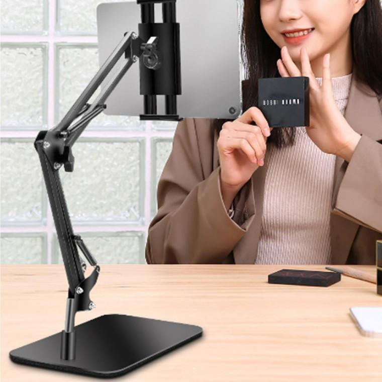 스마트폰  거치대 탁상형 자바라 네모받침