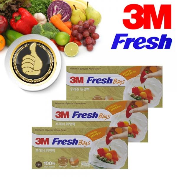 3M 후레쉬 엠보싱 위생백 미니 300매