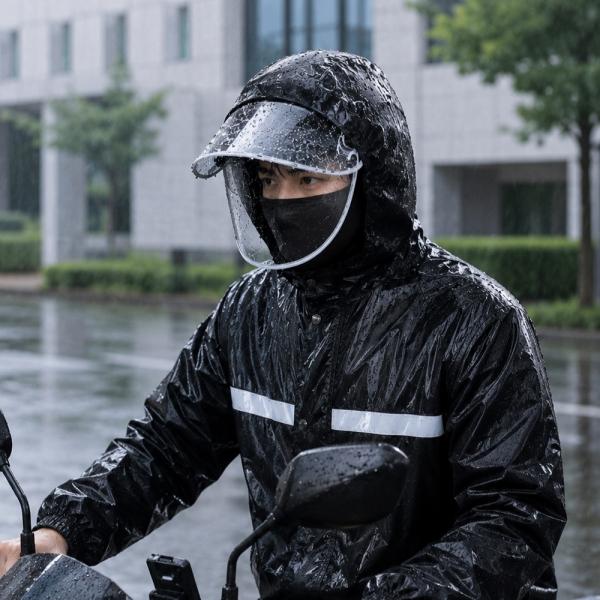 라이더용 반사기능 우의