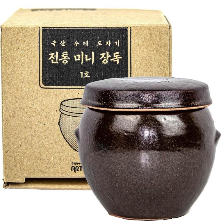 국산 수제도자기 전통 미니장독대 1호