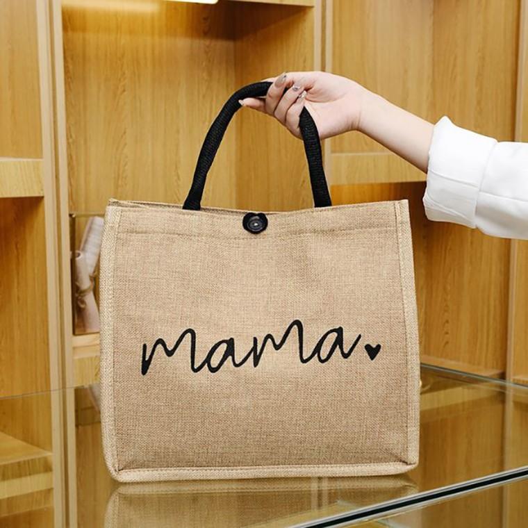 마마 라탄 에코백 숄더백