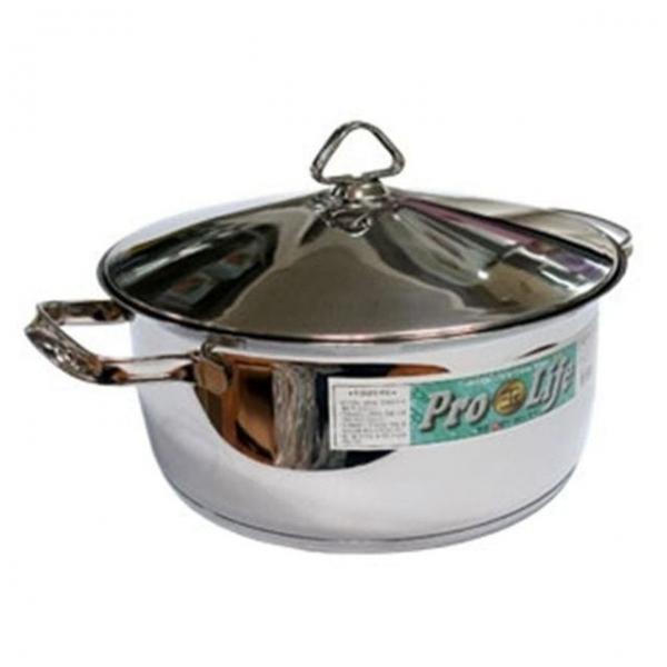 3중바닥 스텐 양수냄비 24cm 찌개 전골 가정용 주방 조리용품