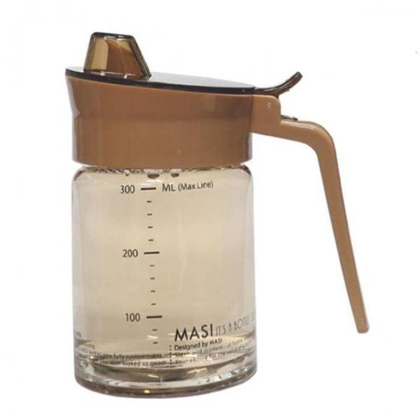 원터치 유리 오일병 300ml 소스병 간장 조미료 보관병 다용도 용기