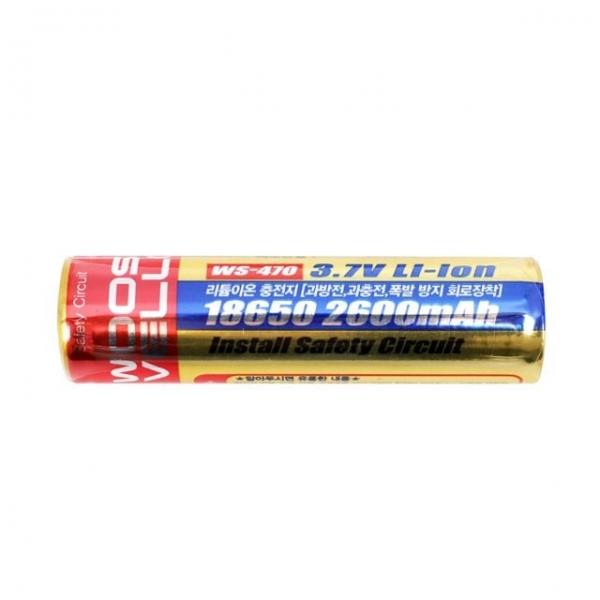 18650리튬이온 배터리(2600밀리암페아) 1입 501079