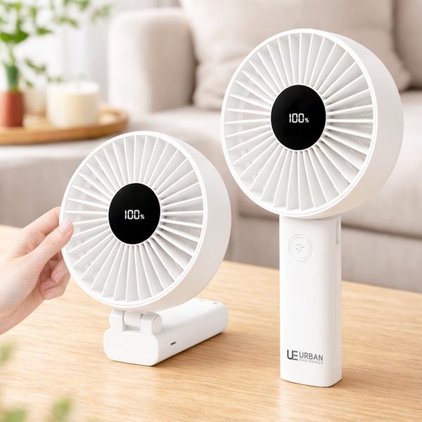 리빙하이 어반 6인치 빅헤드 핸디 선풍기 UE-F01 무선 BLDC 저소음 미니 핸드 손선풍기 손풍기 캠핑 휴대용