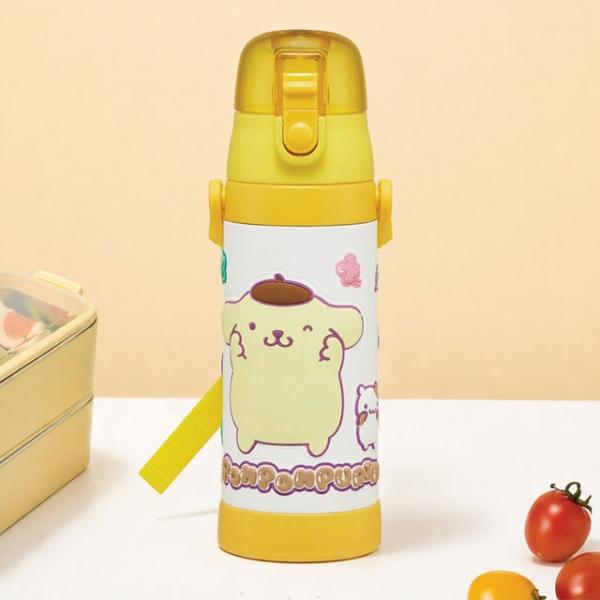 폼폼푸린 마슈구미 3D 원터치 스테인레스 보틀 480ML