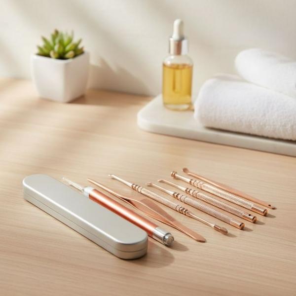 밝은 LED 조명 귀이개 세트 귀지 제거기 귀청소 도구 귀후비개