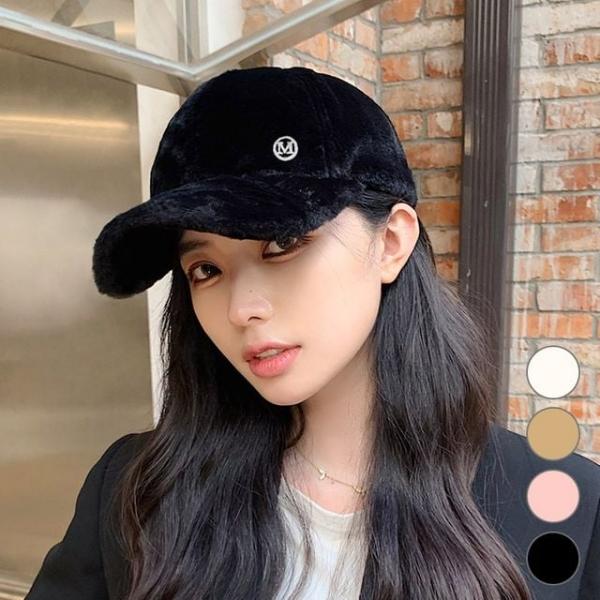 퍼 볼캡 여성 벨벳 뽀글이 겨울 야구모자