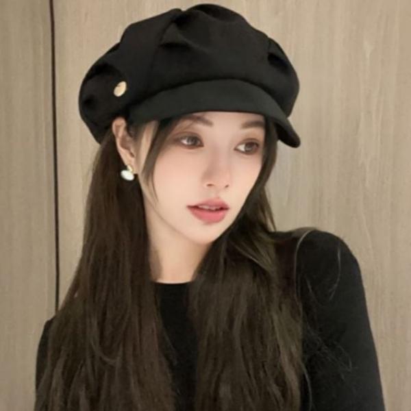 여성 팔각모 마도로스 헌팅캡 데일리 베레모 스타일 모자