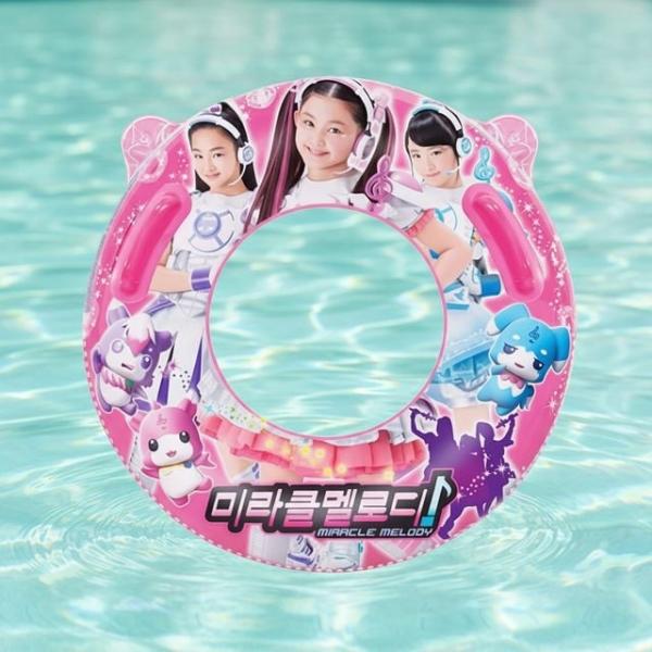 멜로디 캐릭터 어린이 물놀이용 손잡이 튜브 70cm 여름휴가 물놀이템