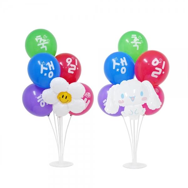 해피파티 생일파티 시나모롤 데이지 생일 풍선 장식세트 이벤트 돌잔치 행사
