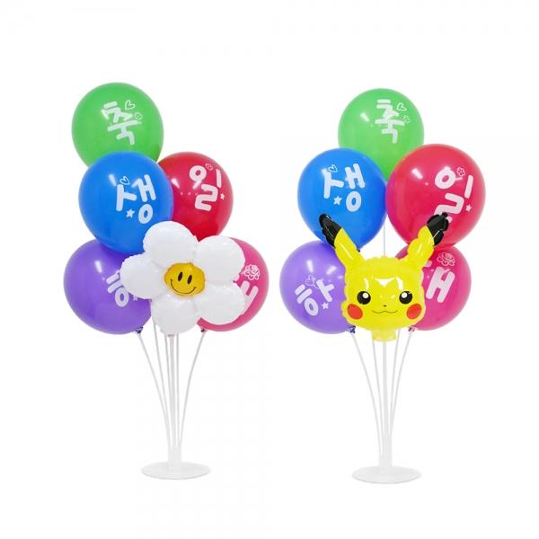 해피파티 생일파티 피카츄 데이지 생일 풍선 장식세트 이벤트 돌잔치 행사
