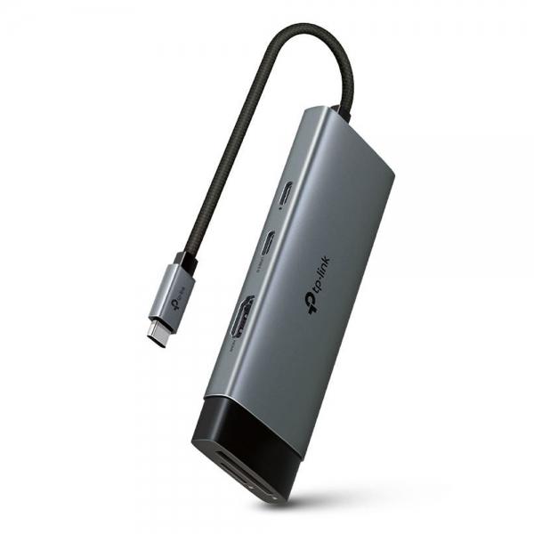 티피링크 usb허브 3.0 USB-C 7포트 다기능 허브 SD카드리더 HDMI (UH7020C)