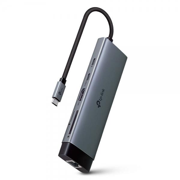 티피링크 usb허브 3.0 USB-C 9포트 다기능 허브 이더넷연결 HDMI SD카드리더 (UH9120C)