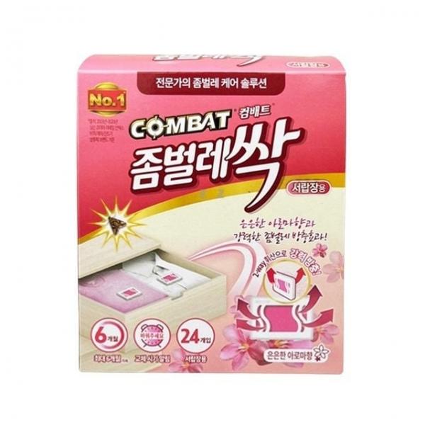 컴배트 옷장 서랍장 좀벌레 방충약(24개입) 아로마향