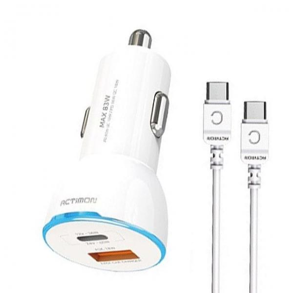 휴대폰충전기 차량용 PD 65W 초고속 PD 18W 고속 충전기 C타입 USB CtoC 케이블 MON-CC-PD65W 18W