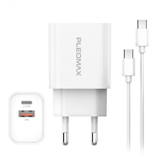 가정용고속충전기 GaN PD 45W 2포트 C타입 CtoC 케이블 포함 PMQC-GAN2000