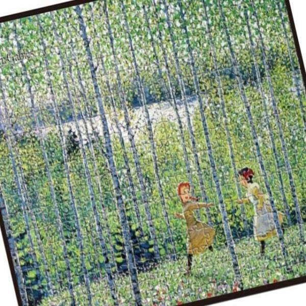 만화 직소퍼즐 300pcs 자작나무숲의 녹색바람 어려운퍼즐 학생취미 성취감향상