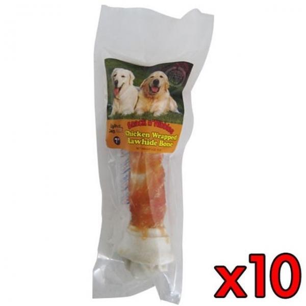 알파독 치킨말이껌 1p 7in(약18cm) (10개묶음)