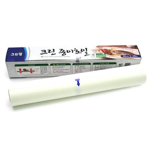 크린랩종이호일 30×20m/쿠킹호일/랩/기름망/생선구이/일/주방호일/구이용호