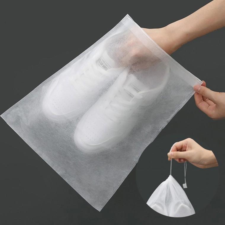 휴대용 부직포 신발 주머니 여행용 파우치