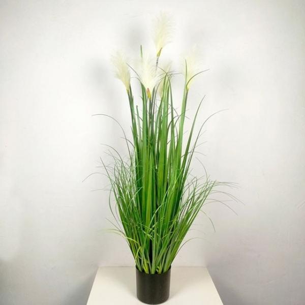 가든 팜파스그라스 갈대 조화 화이트 120cm