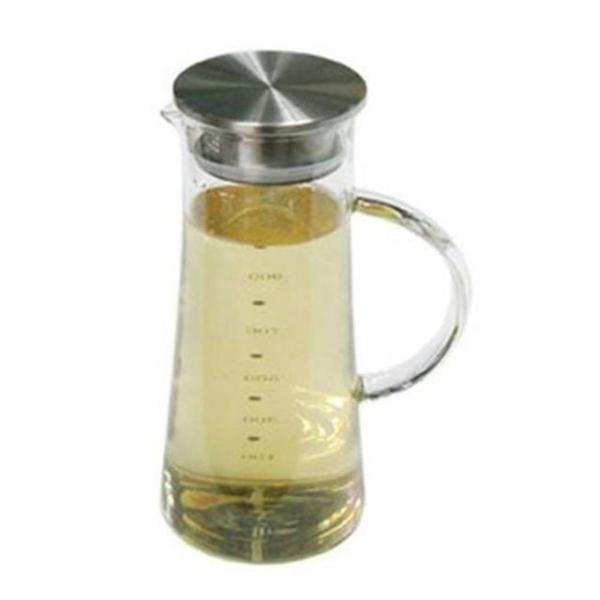 스텐필터 유리 물병 1100ml 워터저그 식당 카페 냉장고