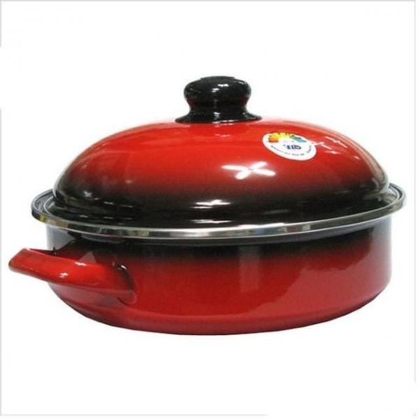 인덕션 법랑 전골냄비 24cm 웍 샤브샤브 라면 찌개 주방 조리용