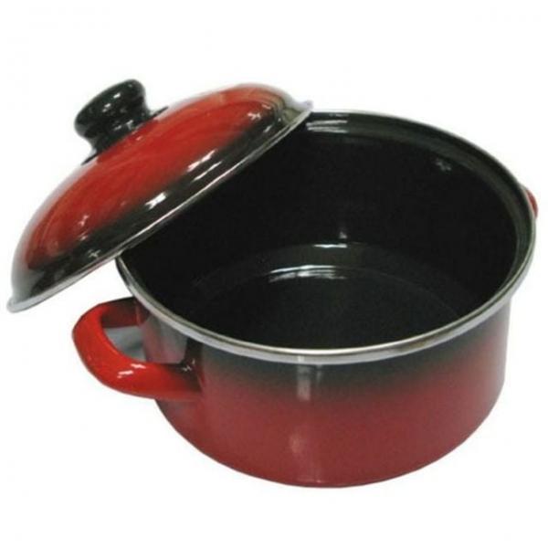 낮은 미니 법랑냄비 14cm 인덕션 찌개 라면 이유식 주방 조리용품