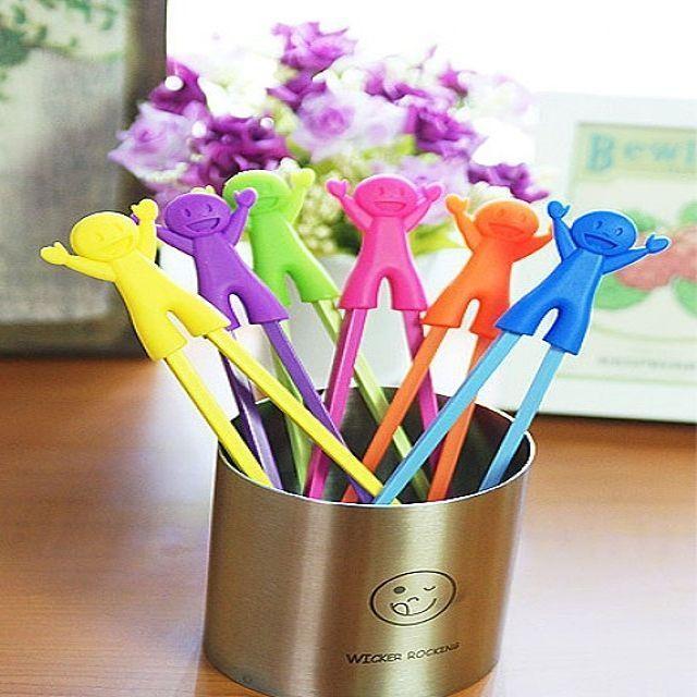 음식집기 편한 실리콘 만세 아동 젓가락