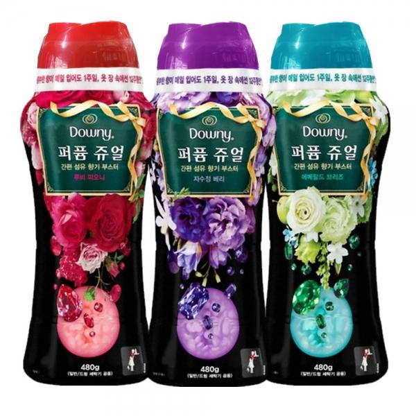 다우니 퍼퓸쥬얼 480g 12주 세탁 향기부스터 3종택1