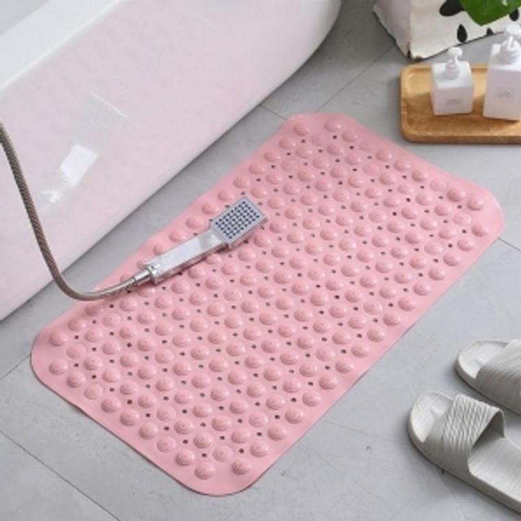타일흡착미끄럼방지욕실매트(46x77cm)(라이트핑크)